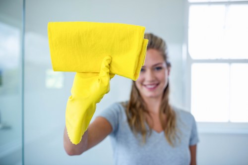 Property cleanup pricing details for a home with limited access and mixed debris